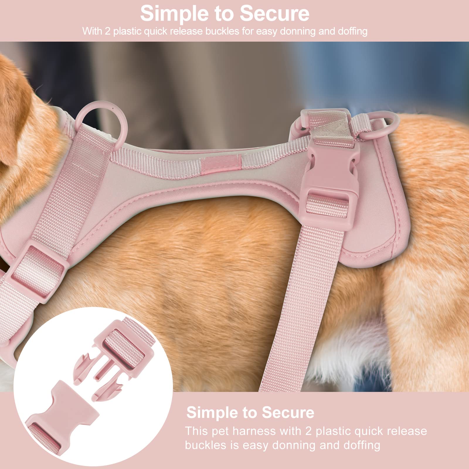 Amazon | Wisedog No Pull 軽量犬用ベストハーネス ソフトで快適な